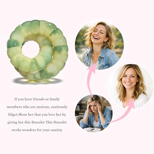 Image of Long tiantian Bodhi Fidget Bracelet for Women Natural Mudi Bodhi Seed Stretch Bracelets Protection Healing Jewelry Anxiety Relief Items