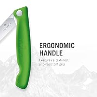 Victorinox Swiss Classic, Profi Tomaten- und Tafelmesser, Extra Scharfe Klinge, Wellenschliff, 11 cm, Rostfreier Stahl, grün – Ansicht 4