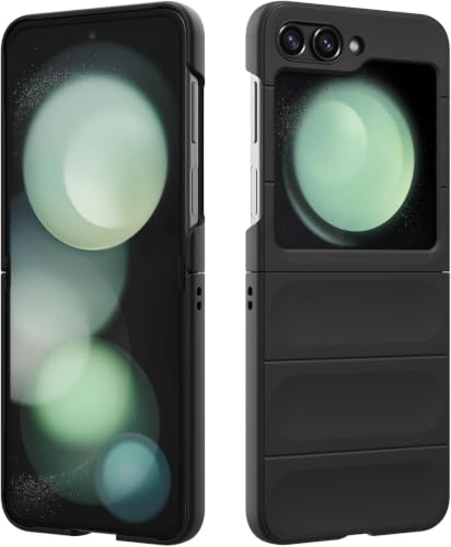 Image of ShieldTech AirGuard Series Back Cover Case for Samsung Galaxy Z Flip5 5G | Microfiber Lining | Airbag Cushion Drop Protection | Silicone Cover Case - Black for Samsung Galaxy Z Flip5 / Flip 5 5G