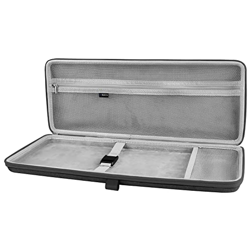 Image of GEEKRIA 75% Keyboard Case, Hard Shell Travel Bag for Compact 84 Key Computer Mechanical Gaming Keyboard, Compatible with Logitech POP Keys /POP ICON Combo /MX Mechanical Mini (Dark Gray)