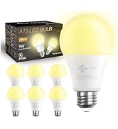 DAYBETTER 6 Pack A19 LED Light Bulbs, 60 Watt Equivalent LED Bulbs, High Brightness 800LM Warm Wh...