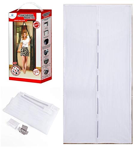 Cortina mosquitera magnética estándar, Color Blanco, 140 x 240 cm, euronovità EN-23810 Cover