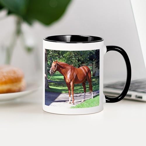 Taza de cerámica CafePress 11 oz blanca y negra miniatura 3