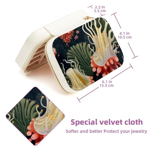 Boîte à bijoux limace à double couche pour bagues et colliers