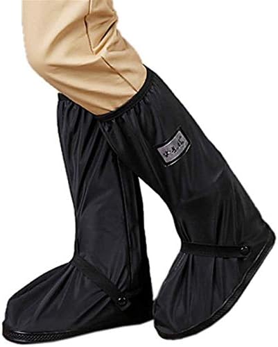 Waterproof Silicone Shoe Covers for Bikes & Rain Boots, Anti-Slip, Reusable, Washable, Reflective Gaiters for Travel, Motorcycle & Snow - Durable Protection