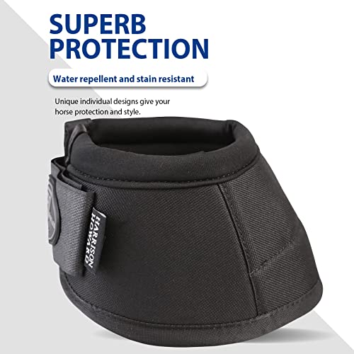 Image of Harrison Howard Horse Bell Boots Overreach Bell Boots No-Turn Bell Boots for Horse-Durable Protective Hoof Boot