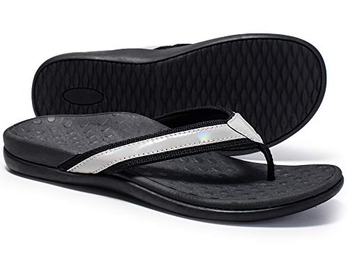 Image of LLSOARSS Plantar Fasciitis Feet Sandal with Arch Support - Best Orthotic flip Flops for Flat Feet，Heel Pain- for Women