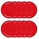 ZYWQ Air Hockey Pucks, 10 Stück Air Hockey Pucks für Air Hockey Tische, Rotes Air Hockey Ersatzteil Set für Spieltischzubehör (51mm)