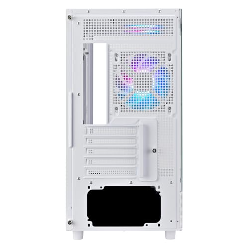 Image of Silverstone Technology Lucid 04 Panoramic Micro-ATX Chassis with a Striking 270 Field of View, SST-LD04-W-ARGB