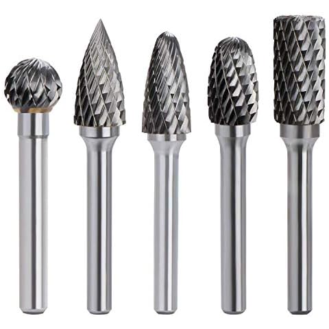 Juego de fresas de taladro de metal de carburo de tungsteno de 5 piezas ACCOCO Cover