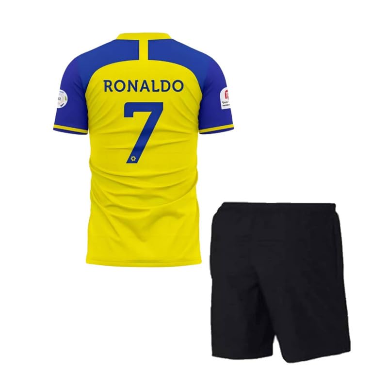Image of Ronaldo 7 Jersey with Shorts for (Kids,Boys & Men)