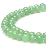 MJDCB Natural Stone Beads Green Aventurine Round Loose Beads for Jewelry Making DIY Bracelet Necklac