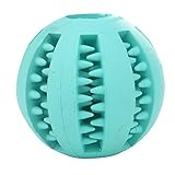 Toy Ball for Dogs - Dental Treat, Bite Resistant, Indestructible Non-Toxic Strong Tooth Cleaning Dog Toy Balls for Pet Training, Playing, Chewing - Soft Rubber, Bouncy, Tennis Ball