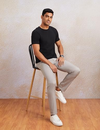 Image of Amazon Brand - Symbol Men's Solid Cotton T-Shirt | Pack of 3 | Round Neck | Half Sleeve | Plain-Regular Fit (Available in Plus Sizes)