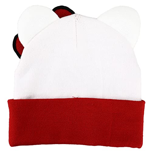 Sanrio Hello Kitty Big Face Bow Embroidered Beanie Hat for Girls Multicolored2