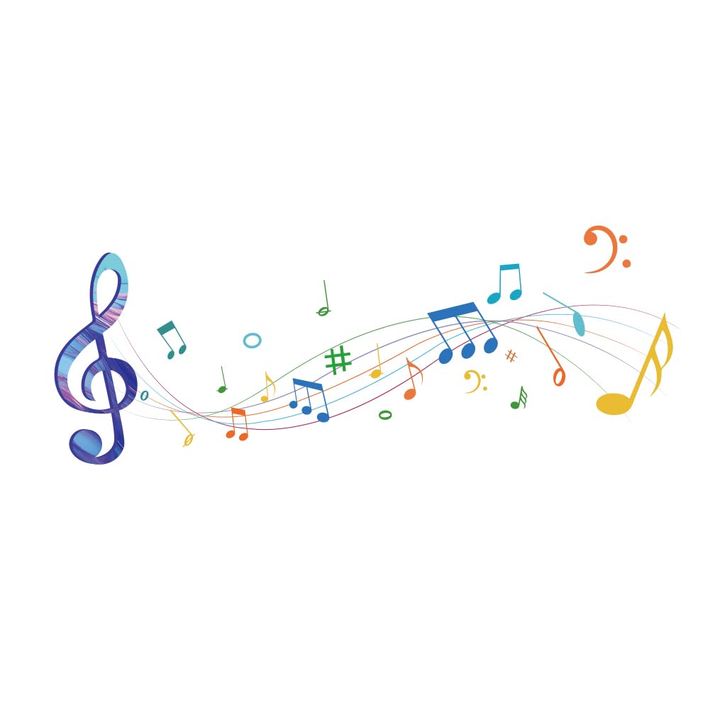Autocollants muraux decoration musique en vinyle cadeau pour passionnes