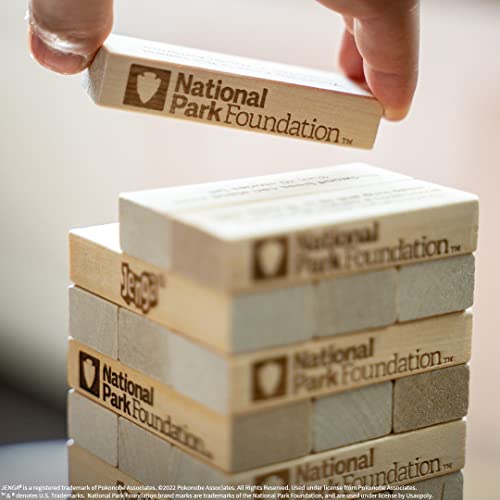 Usaopoly Jenga National Parks | Classic Jenga Wooden Block Game With A National Parks Theme | Perfect Travel Game For Families | Celebrate Us National Parks Service #TOP4