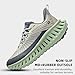 DIPAIYING Chunky Fashion Walking Shoes for Women & Men Breathable Casual Sneakers Lightweight Gym Workout Tennis Shoes Green Size 10