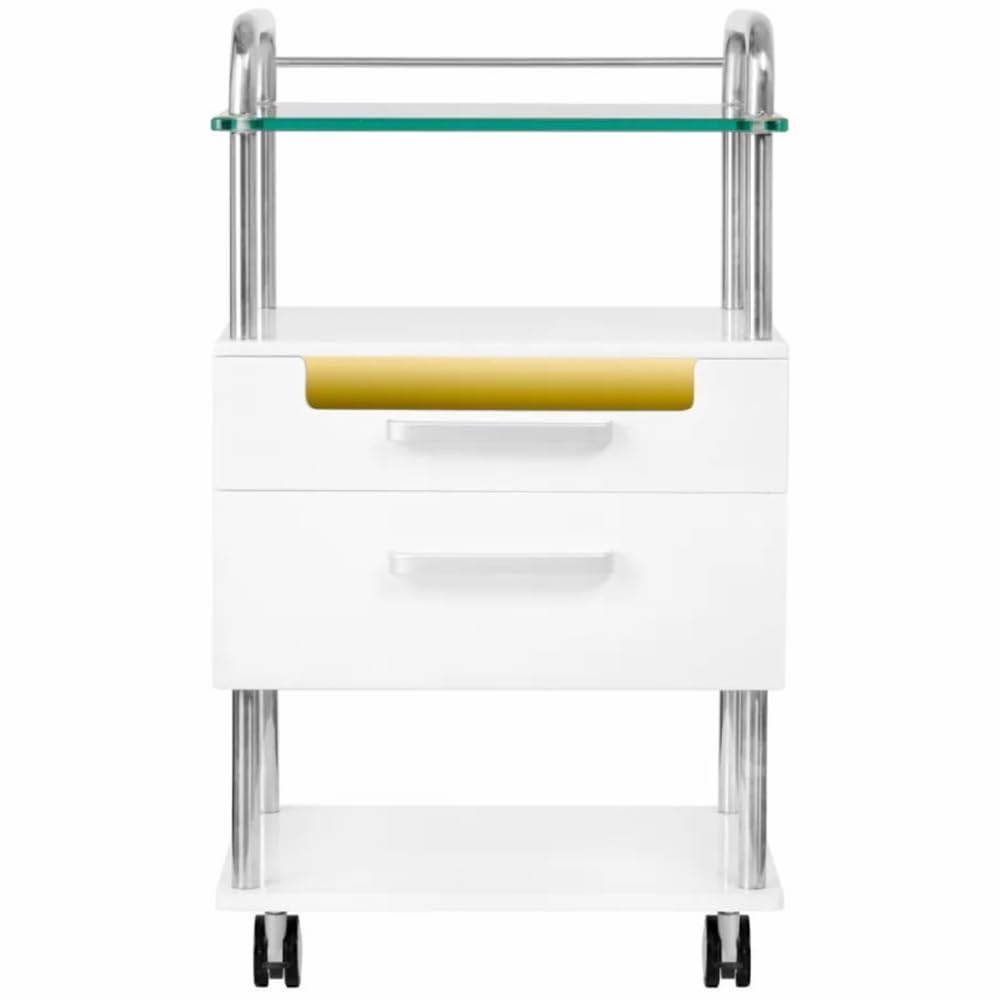Carrello Podologico per Sterilizzare Strumenti Chirurgici con 2 Cassetti