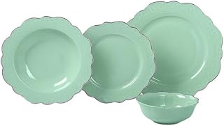 Lucky Art Laurance 24 Parça Yemek Takımı Mint