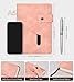 vfaejll Pink A5 Lined Leather Journal Notebook for Men Women,5.9