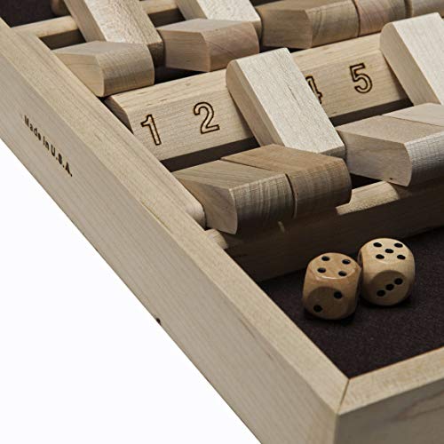 Juego de mesa Shut the Box de madera para 2 jugadores miniatura 5