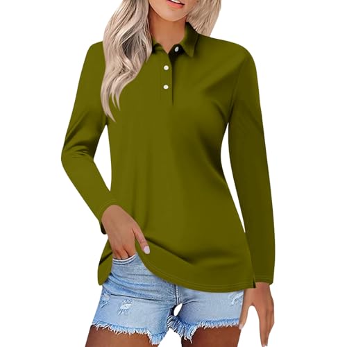 Chemise grande taille femme manches longues vêtement casual ample vert taille XXL