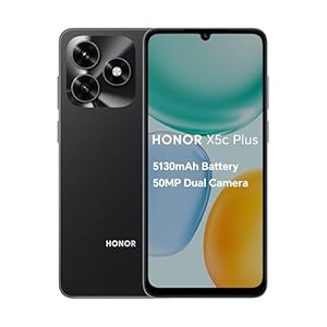 HONOR X5c Plus,Unlocked Mobile Phones, 6.74-Inch 90Hz Bright and Dynamic Display,64GB,5130 mAh Long-lasting Battery,50 MP Ultra-Clear Dual Camera,Powerful 8-Cores Processor,Dual SIM, Android 15,Black