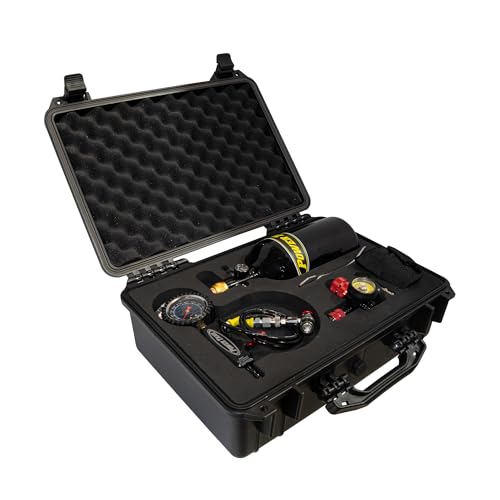 Portable Nitrogen Shock Tuning Kit (NIT-0500) - 800 psi Analog Strut Inflator - Shock Boss V2 - Nitrogen Regulator Shock Fill Tool Compatible with Off-Road Bike ATV ATC UTV Dirt Bike