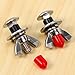 Jkjhbhged 2Pcs 316 Stainless Steel Diving Screws Butterfly Backplate Wing Nuts for Underwater Scuba Diving BCD Accessories, silver
