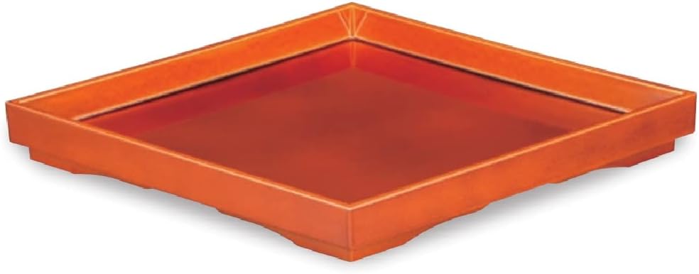 春慶(漆風塗) 裏黒 菱形盛器 (12寸(36.0&times;24.0&times;3.9cm))