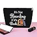 Book Lover Gifts Bibliophile Gifts Makeup Bag Reading Book Club Gift for Women Cosmetic Bag Birthday Gift for Reader Girl Book Worm Gift Bookish Gifts Librarian Gifts Travel Cosmetic Pouch（Black）
