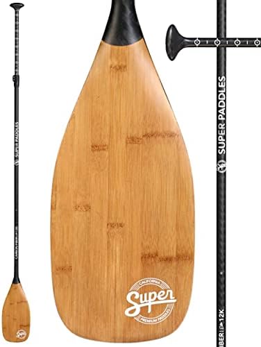 SUP Paddle - Carbon Fiber & Fiberglass Paddles - 3 Piece Adjustable Paddle Board Paddles w/Carbon Fiber or Fiberglass Performance Blades - Carbon, Fiberglass, or Aluminum Shaft Stand-Up Paddles
