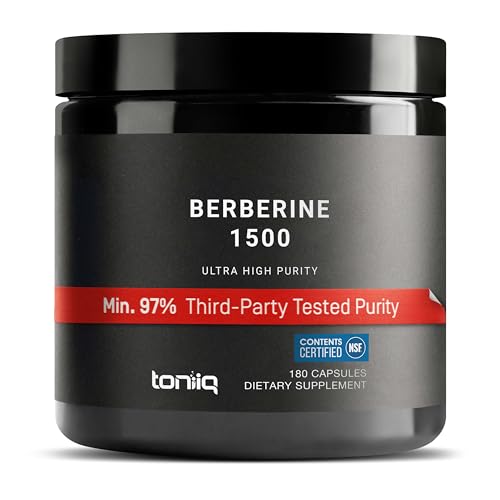 TOP PICK - Toniiq Ultra High Strength Berberine 1500mg