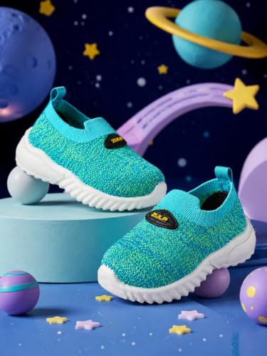 Image of ZULP Galaxy Runner Kids Shoes for Boys & Girls - Lightweight Breathable Slip-On Sneakers | Baby Shoes & Toddler First Step Walking Shoes | Comfortable Everyday Wear (Age 1-4 Years)