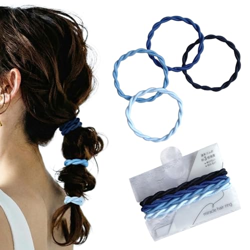 �~���N���w�A�����O �L�тȂ��A�؂�Ȃ��A�w�A�S�� Miracle hair ring �s��̃����O�S���̖�R�{�̋��x ���{�� ������H�S�� �w�A�A�����W (�u���[)