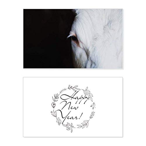 Carte Nouvel An photographie animale et message commémoratif organisme terrestre