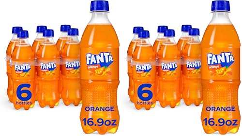 Fanta Orange Soda | Soft Drink | 16.9 fl oz | 12 Pack