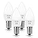 LOHAS Bombilla LED E14, 1W Bombilla LED Blanco Cálido 3000K 100LM Equivalente a Lámpara Halógena 10W, No Regulable, Bombilla para Lámpara Decorativa. Máquina de coser, 4 Piezas