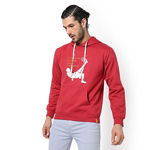 Image of CAHOOT Men's Printed Sweatshirt Regular Fit for Casual Wear | Full Sleeve | Cotton | Stylish Sweatshirt Crafted with Comfort Fit and High Performance for Everyday We