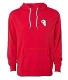 RAM ADVANTAGE Pullover Sweatshirt | Lightweight Cotton Polyester Fleece Blend Relaxed Fit, Red, Small