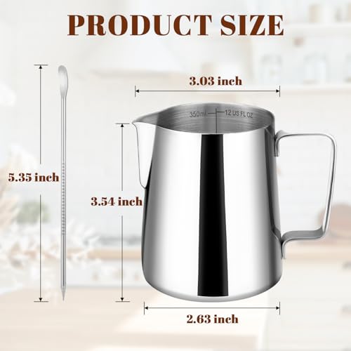 Amrules 12oz Milk Frothing Pitcher