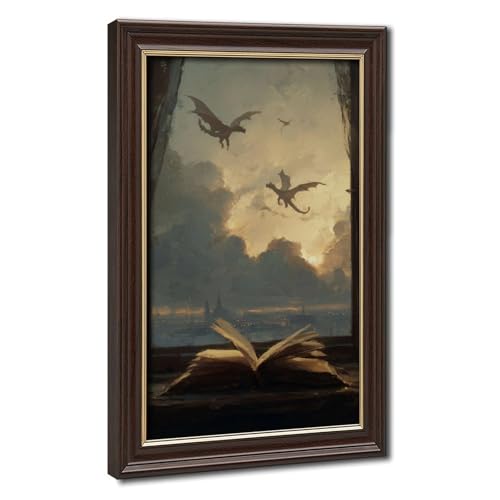Livre en forme de dragon poster décoration murale salon chic