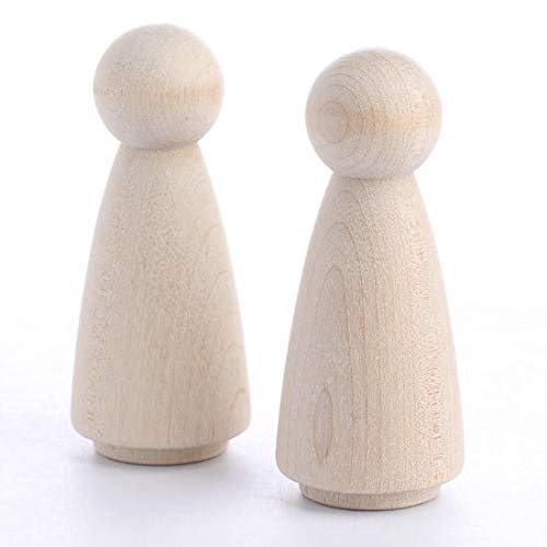 Amazon.com: Factory Direct Craft Unfinished Wood Peg Doll Bodies