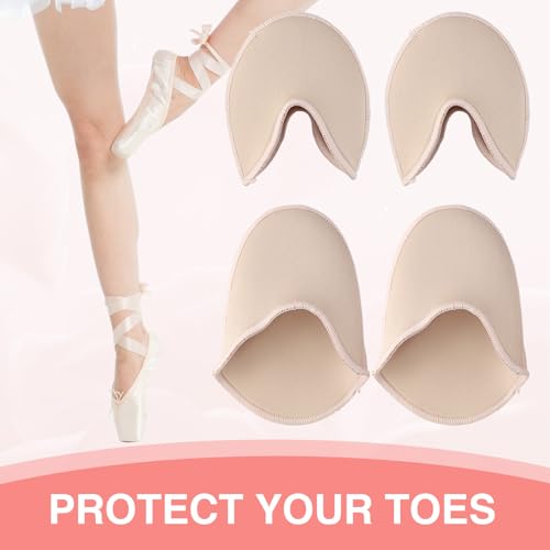 2 pares de protectores para punta de zapatos de ballet miniatura 7