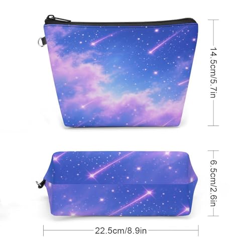 Bolsa de maquillaje de nebulosa de 8.9 pulgadas para organizar cosméticos 2