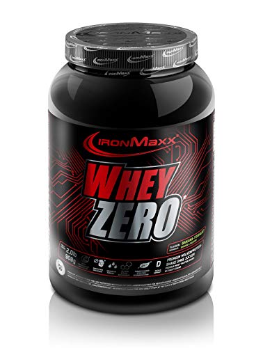 Whey Zero Protein - 908g Pulver - 18 Portionen - Banane-Joghurt - Molkenprotein mit 97 % Whey Anteil - Zuckerfreies Protein Isolat für den