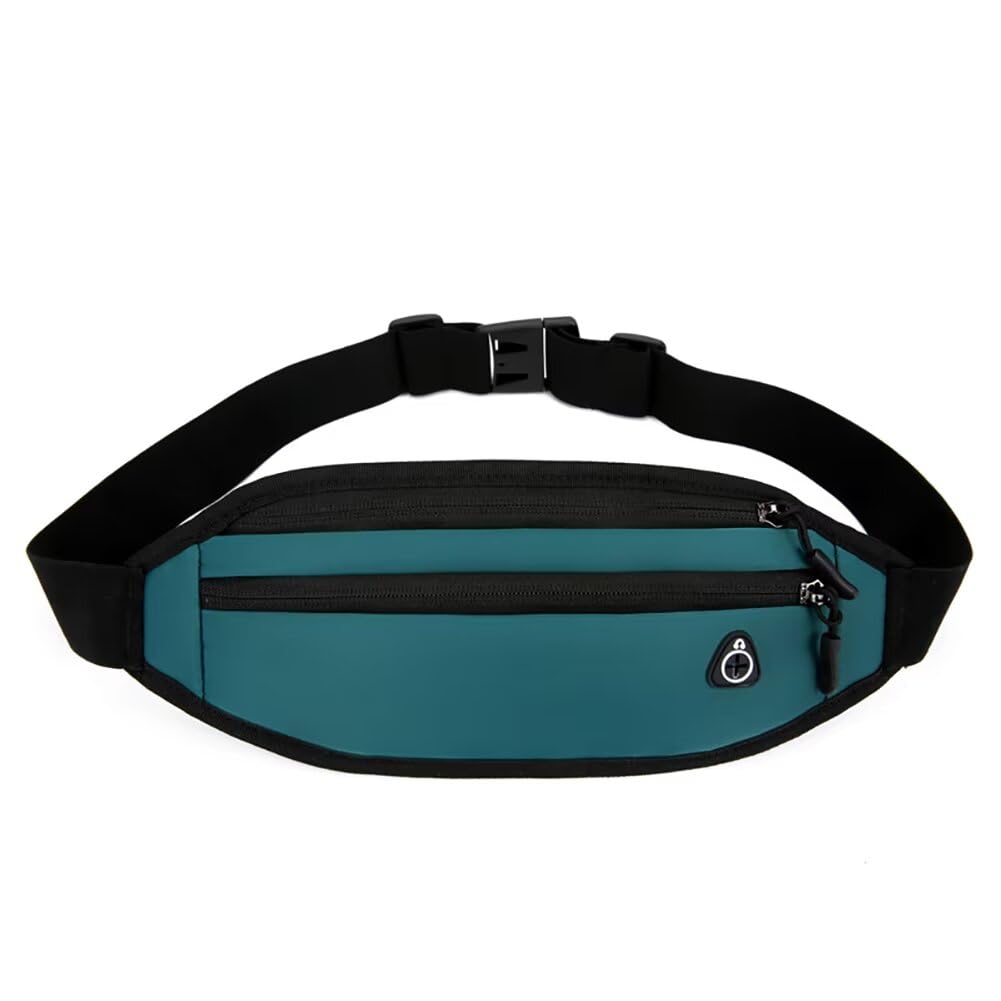 Gürteltasche für Damen und Herren, leicht, Reise-Geldgürtel, Designer-Reisebrieftasche, wasserdicht, Bauchtasche für Handy, Grün