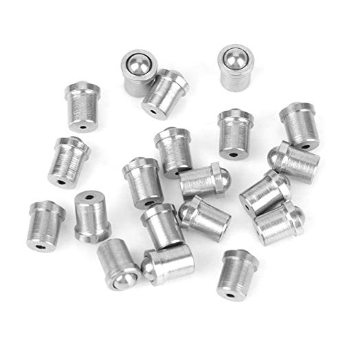 NACX 20Pcs Ball Plunger, 304 Stainless Steel Positioning Bead Screw Ball Point Spring Plunger (φ 3x4)