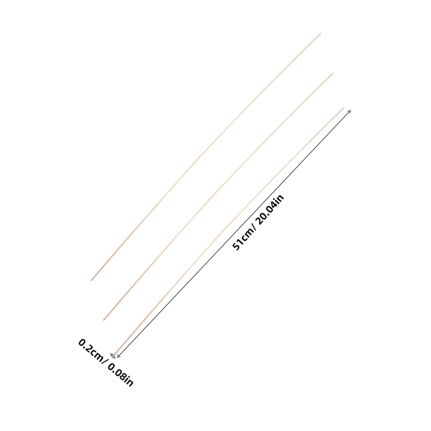 Hemoton DIY Kite Making Kit 20pcs Bamboo Sticks Kite Construction Accessories Boys and Supplies for Outdoor Fun